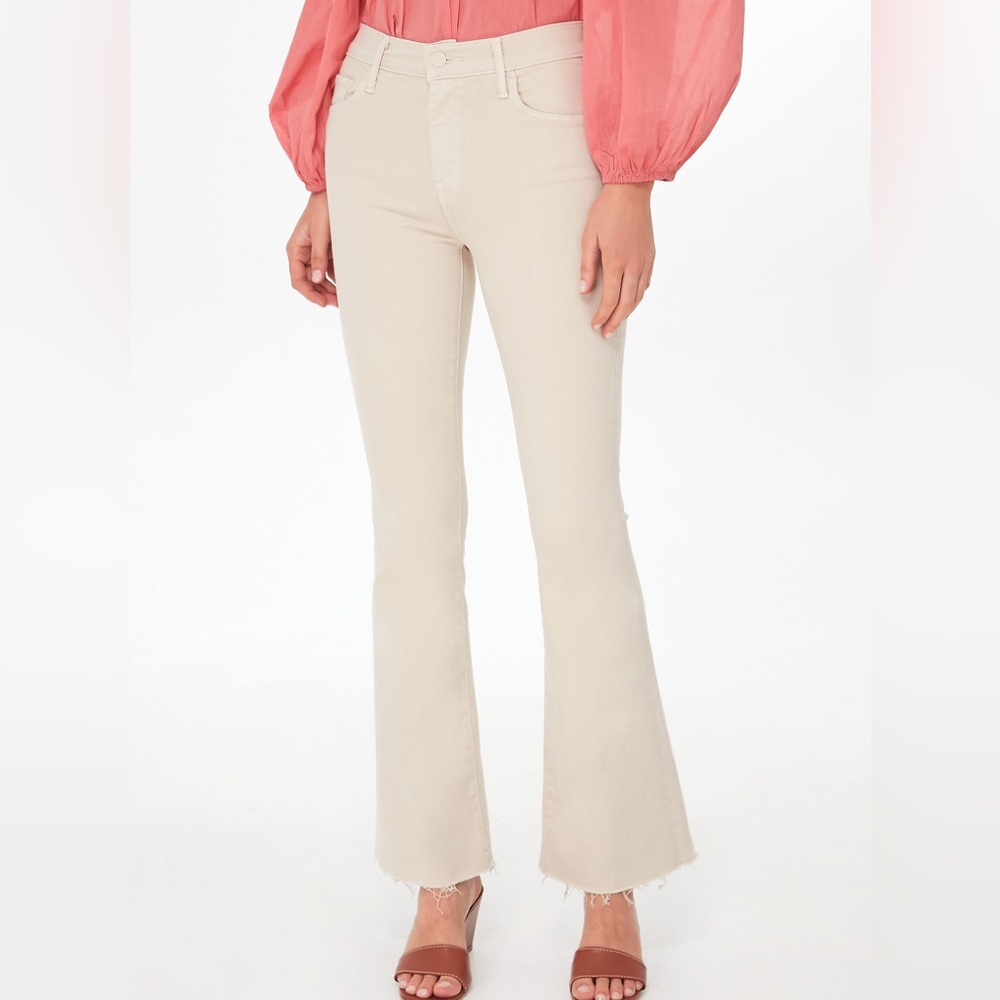 Mother the weekender jean in fog wash size 28